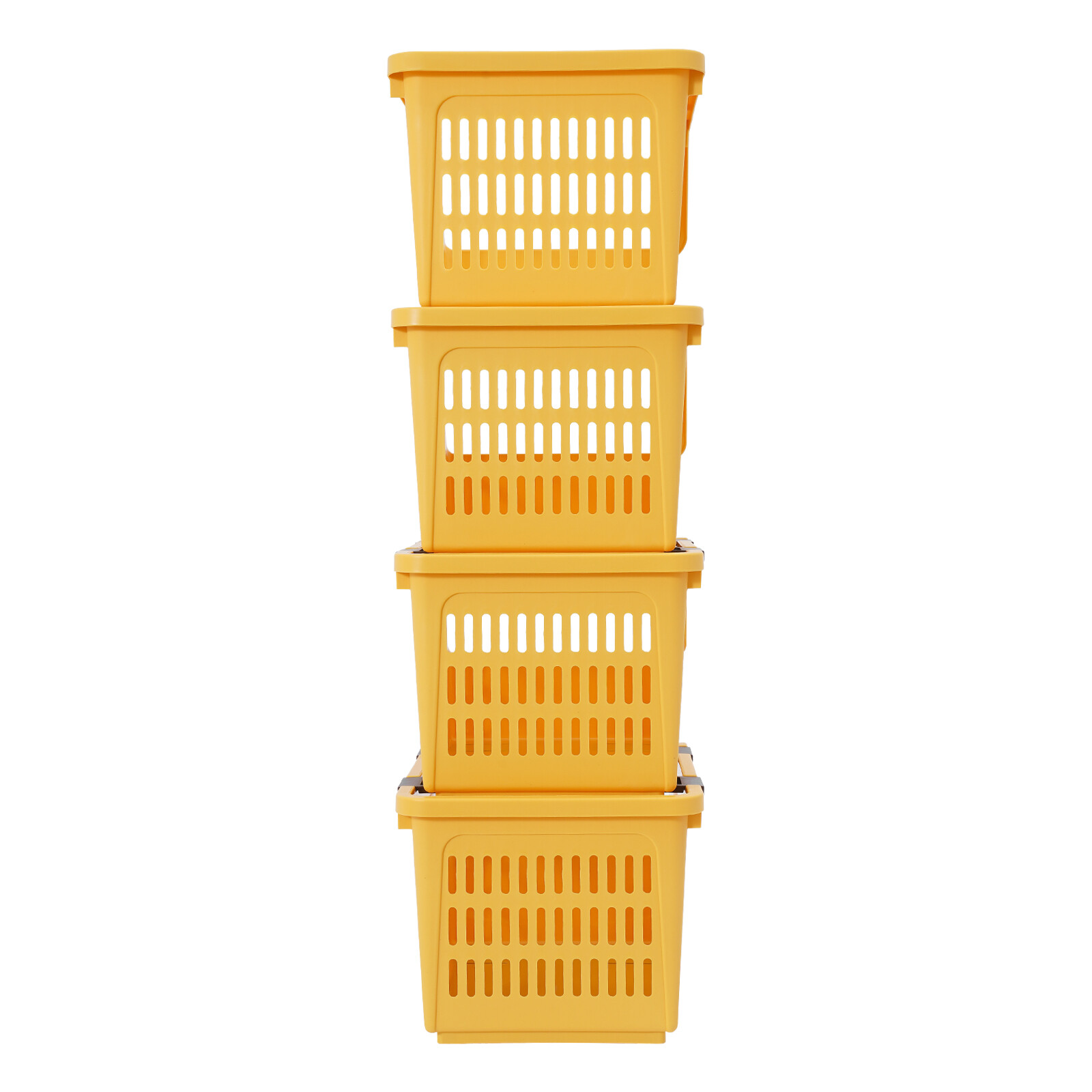 Stacking Storage Baskets Movable PP Storage Bins For Kitchen Bedroom Basket Kits