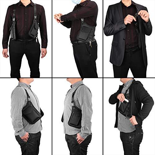 Anti-Theft Hidden Underarm Strap Wallet Phone Holster Bag Leisure Double Pouch