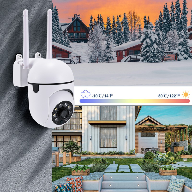 1080P HD 2MP Wireless 2.4G WiFi Security Camera System Smart Night Vision Cam