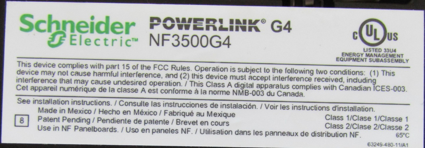 😏 NEW SCHNEIDER ELECTRIC 24 VDC POWERLINK CONTROLLER MODULE NF3500G4