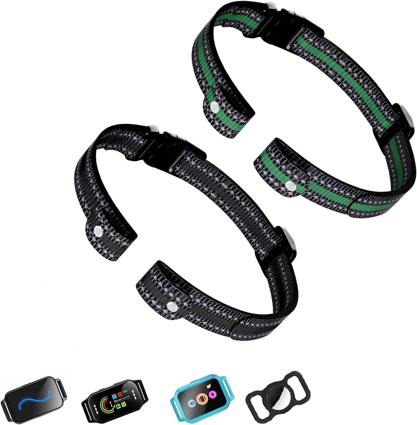 2-Pack Shock Collar Straps â€“ Adjustable Nylon Bands for Dog Training E-Coll...