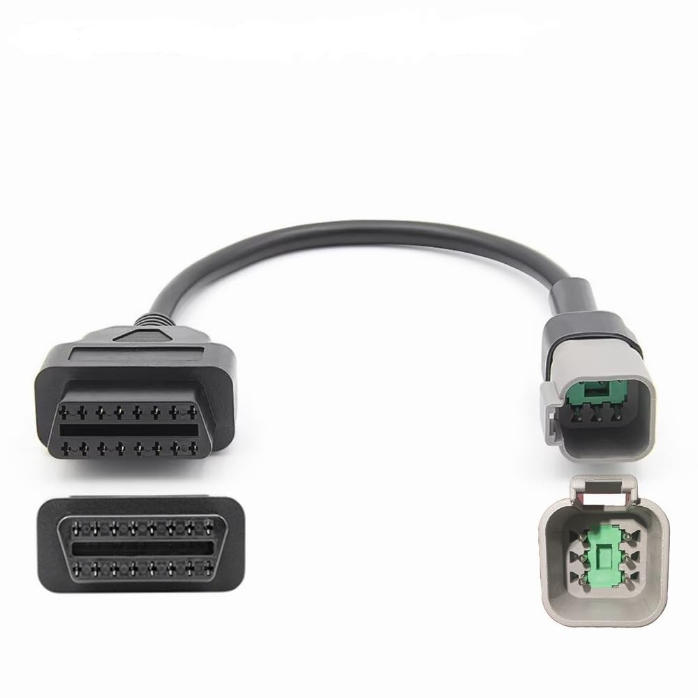 6 Pin To 16 Pin OBD2 Adapter Diagnostic Cable Fits CAN AM BRP Moto ATV UTV
