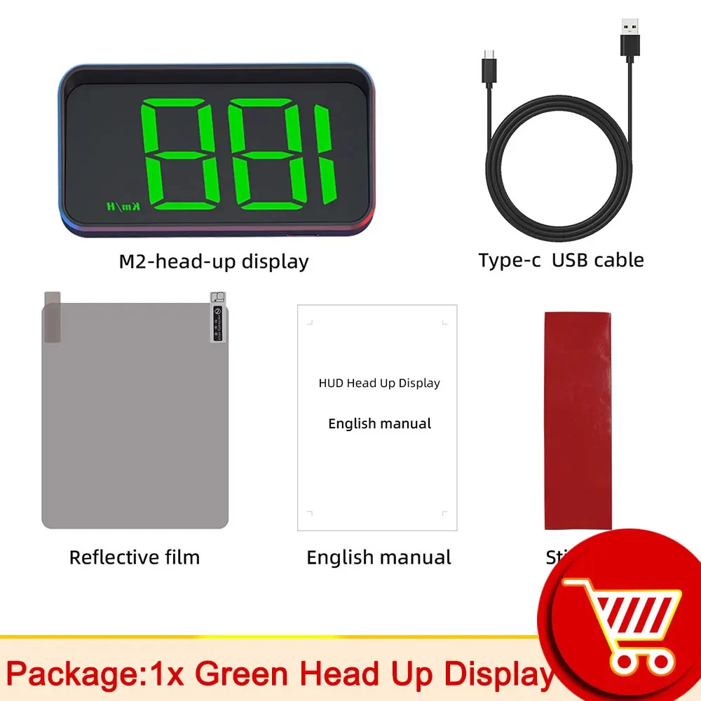 Universal Car HUD GPS Speedometer Digital Head Up Display Windshield Projector