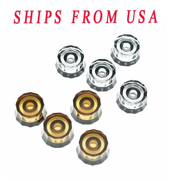 4x Lampshade Style Guitar Knobs Speed Control Knobs fits PRS/LP/SG