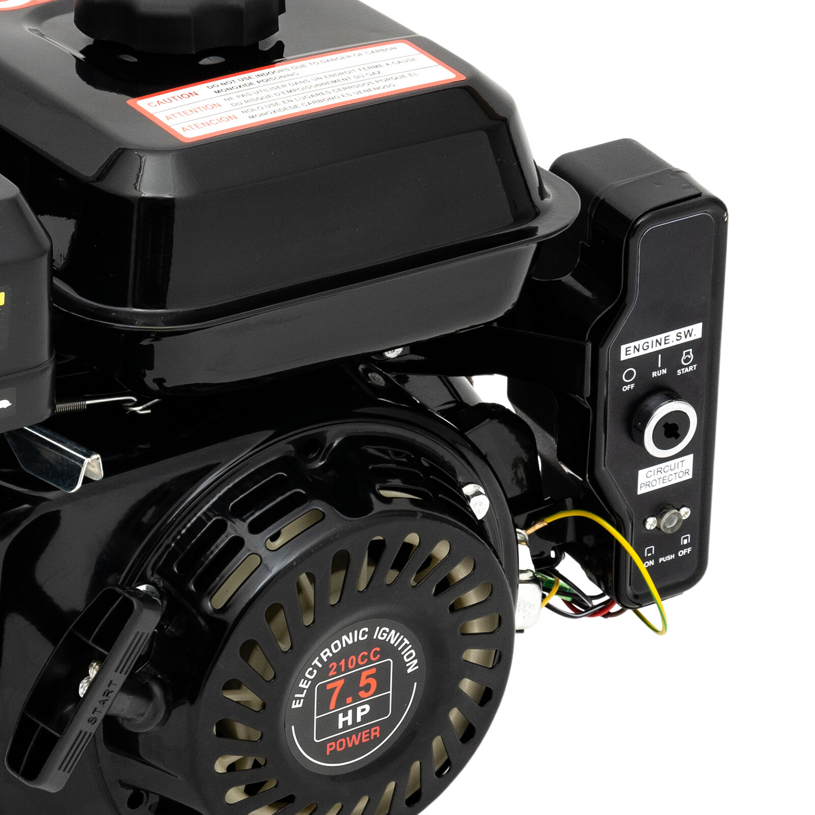 212cc 7.5 HP 4-Stroke Electric Start Horizontal Engine Go Kart Gas Engine Motor