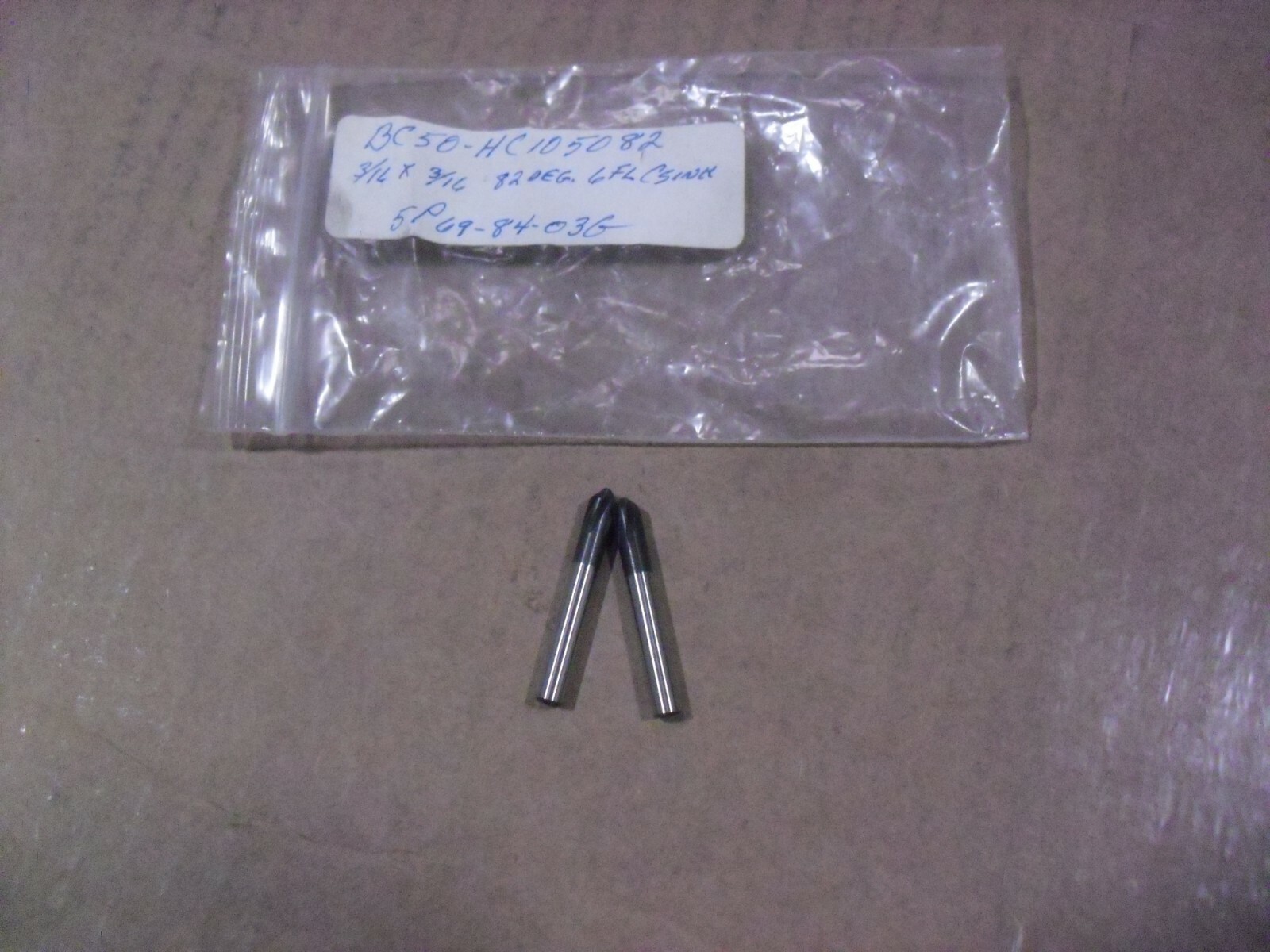 TWO !! 3/16" 82 Degree HSS Chatterless Countersinks BC50-HC105082