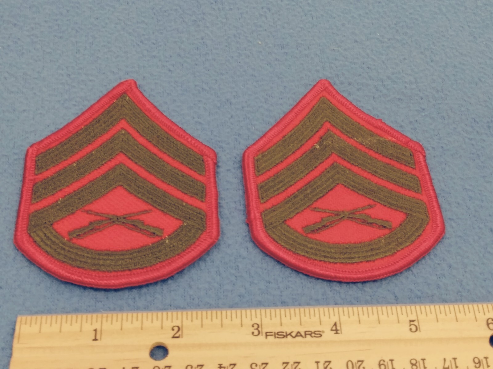USMC Marines FEMALE Staff Sergeant Chevrons  PATCHES