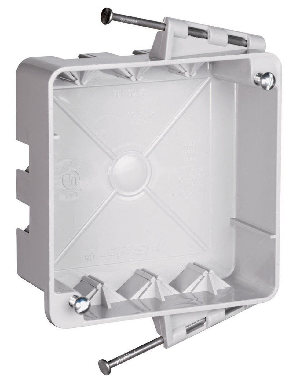 Pass and Seymour S4421RAC 4-in Square box with Threaded Mounting Holes