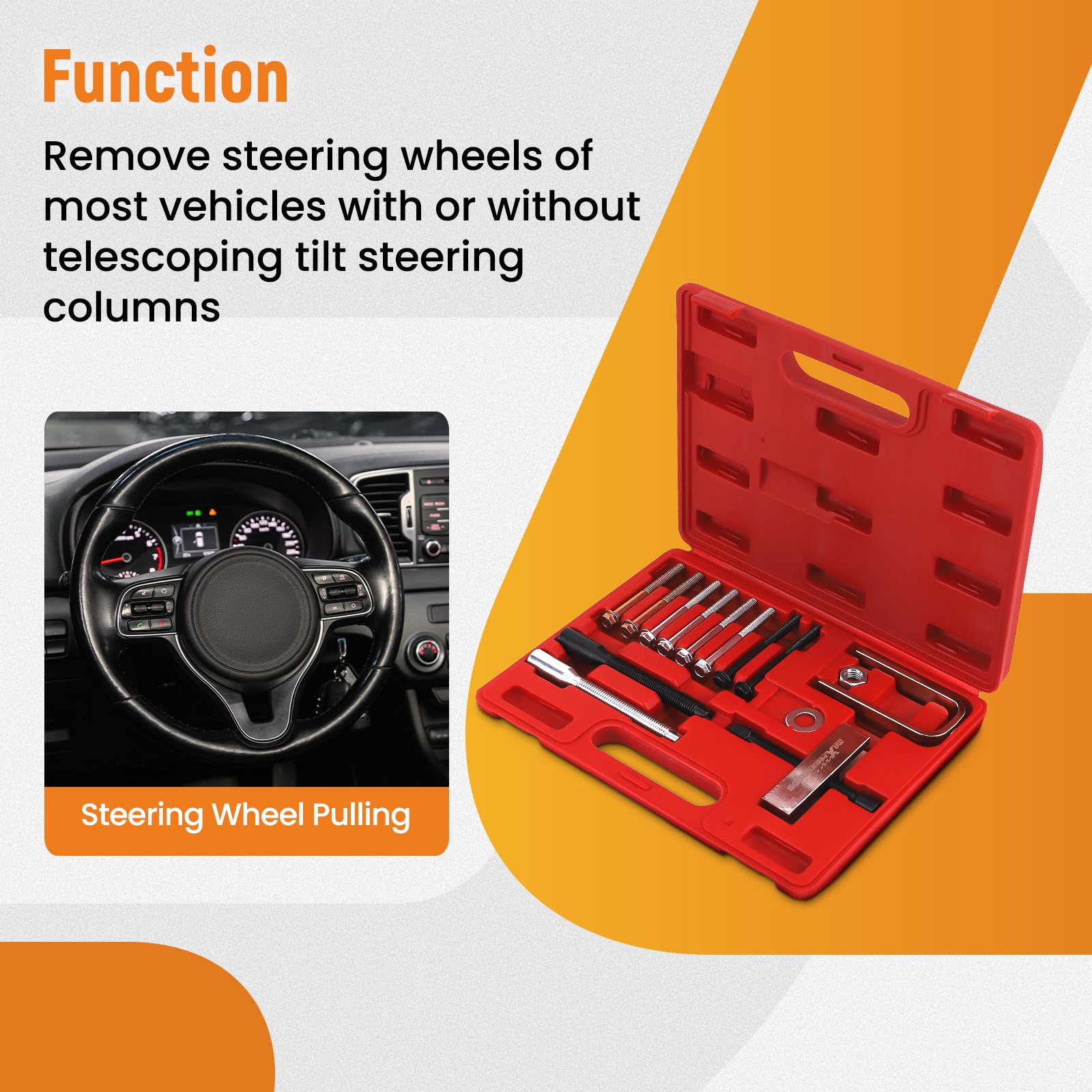 Steering Wheel & Lock Plate Remover Tool Set Installation Kit Puller Kit New