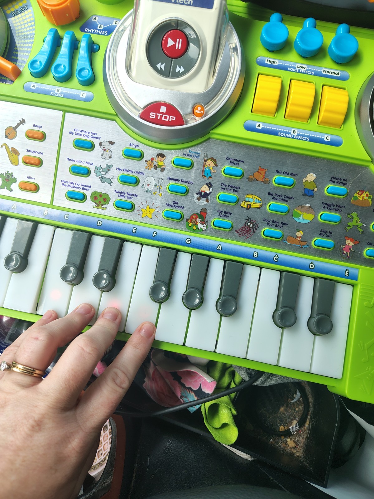 VTech Kidi Jamz DJ Music Studio Keyboard Interactive Mic And MP3 Player Green