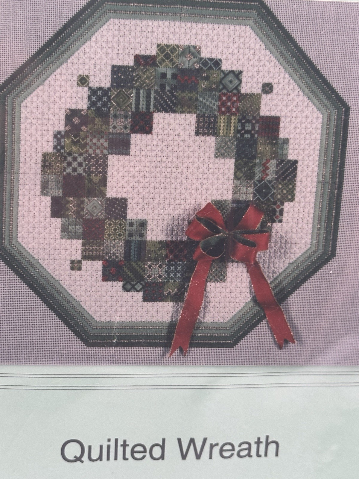 Neon Flamingo Designs 1994 Quilted Wreath Pattern With Threads