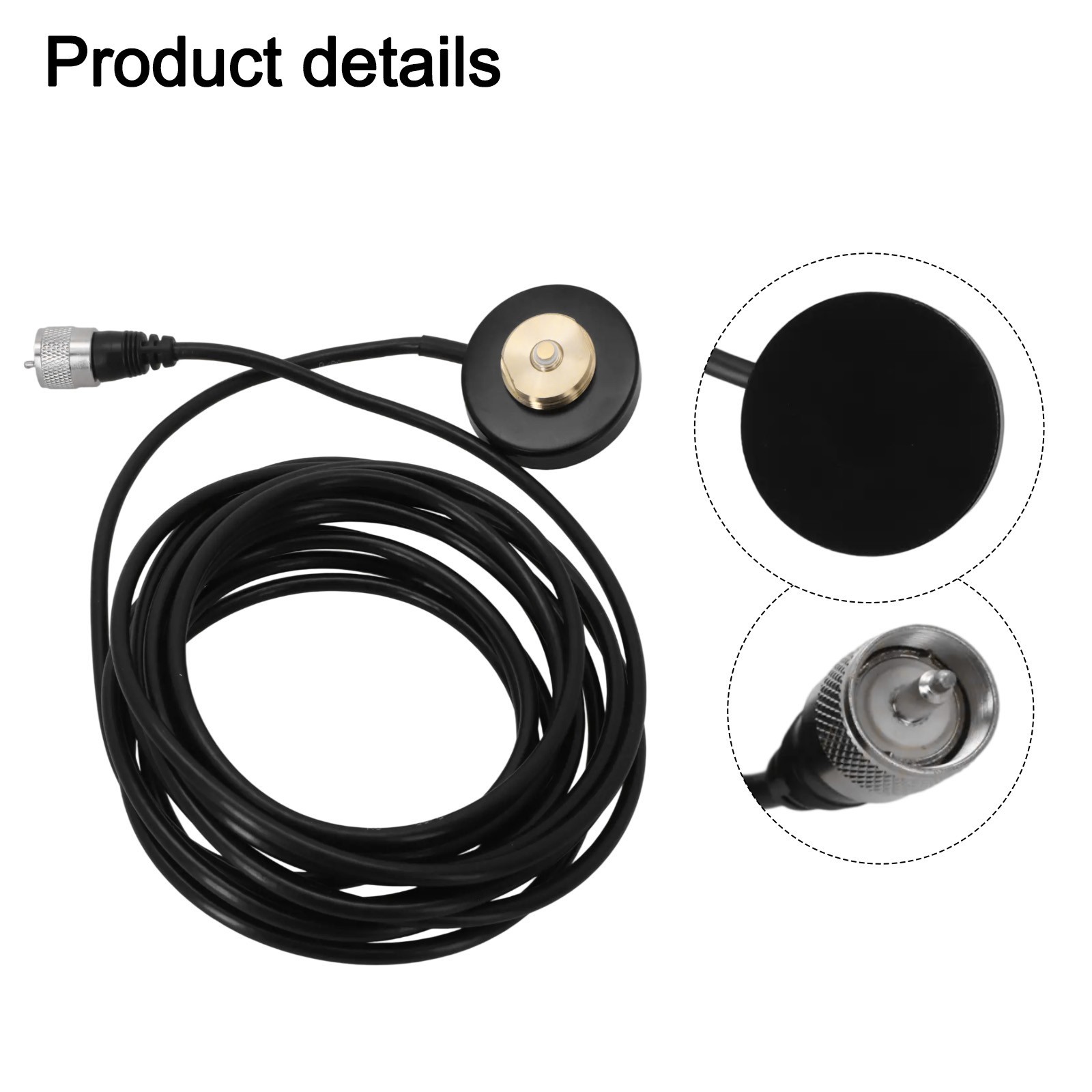 Reliable NMO Antenna Mount Base with Strong Magnet PL259 Connector 5M Cable