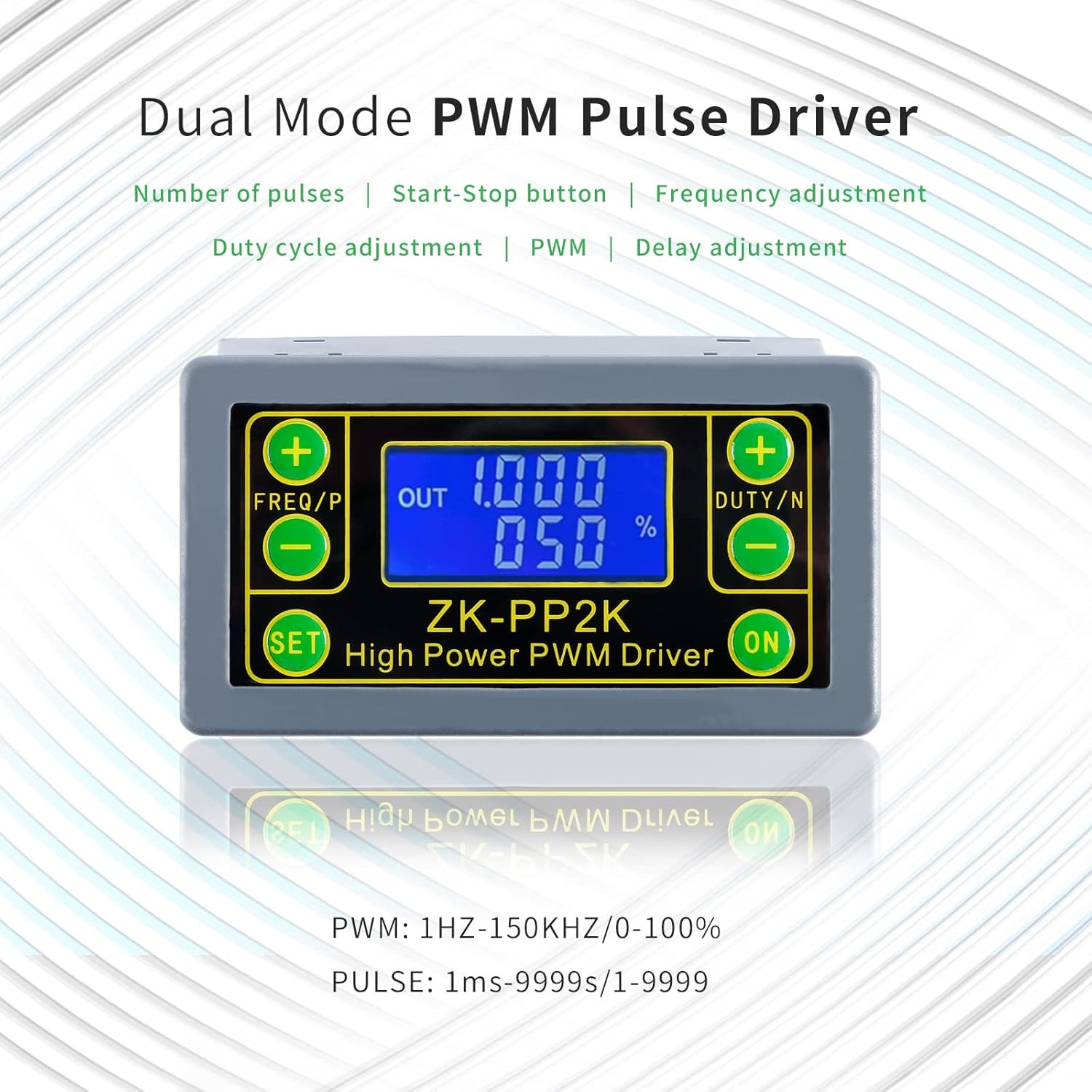 Versatile ZK-PP2K PWM/Pulse Frequency Generator for Motor Speed Regulation