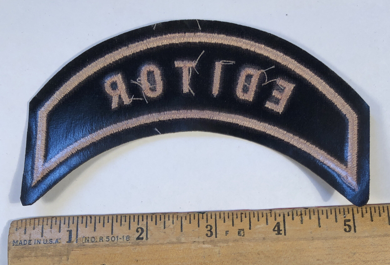 Harley-Davidson Owners Group HOG Editor Rocker Patch Chapter Vest Jacket