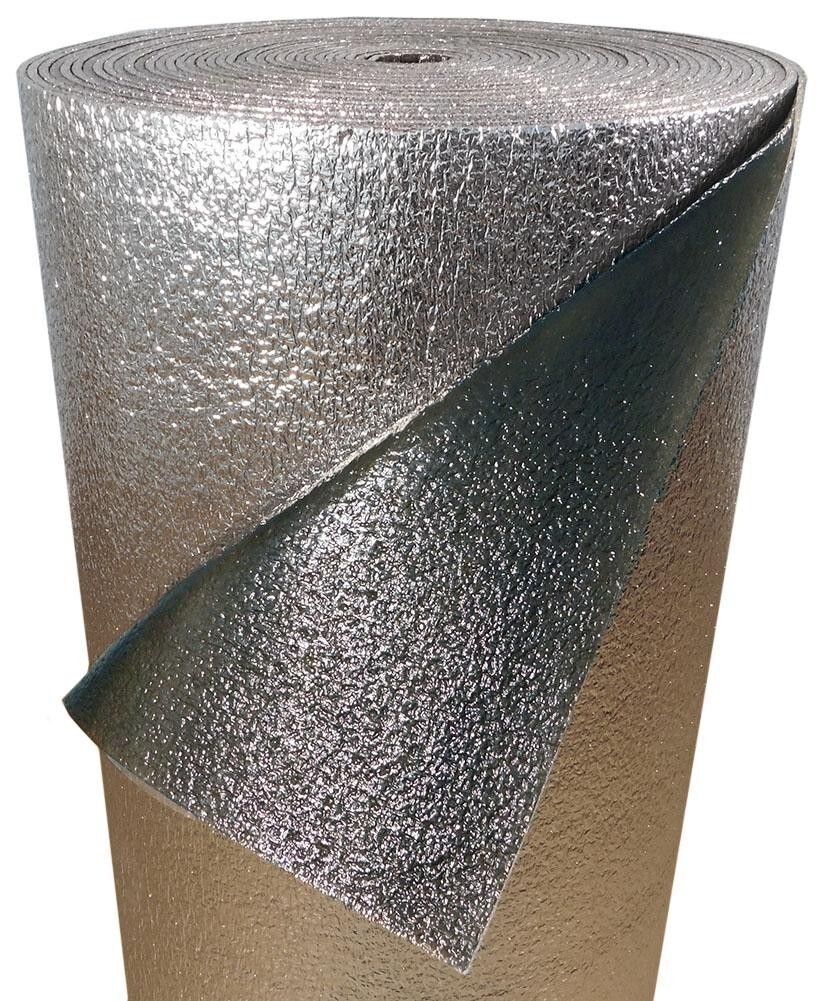48"X10Ft Reflective BLACK FOIL Insulation Roll Foam Core Radiant Barrier R8