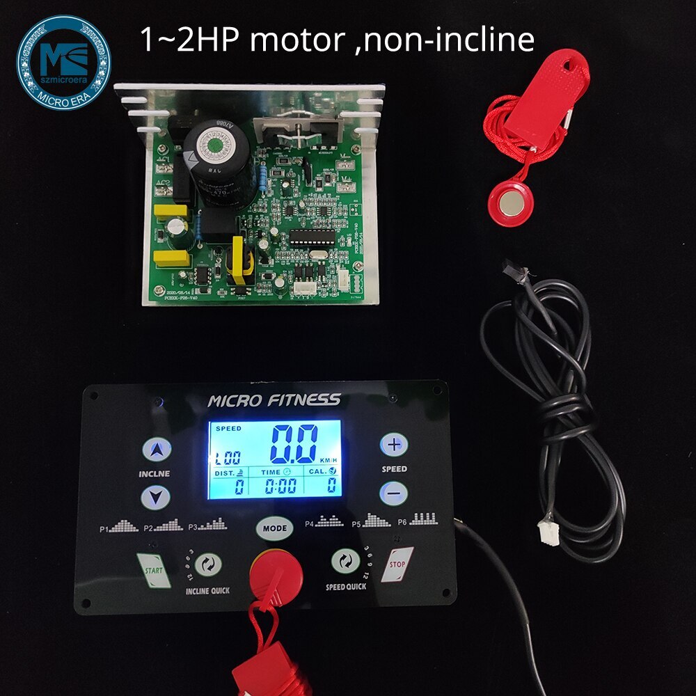 Universal Treadmill Controller Circuit Board 1HP-4.0HP Treadmill Console Display