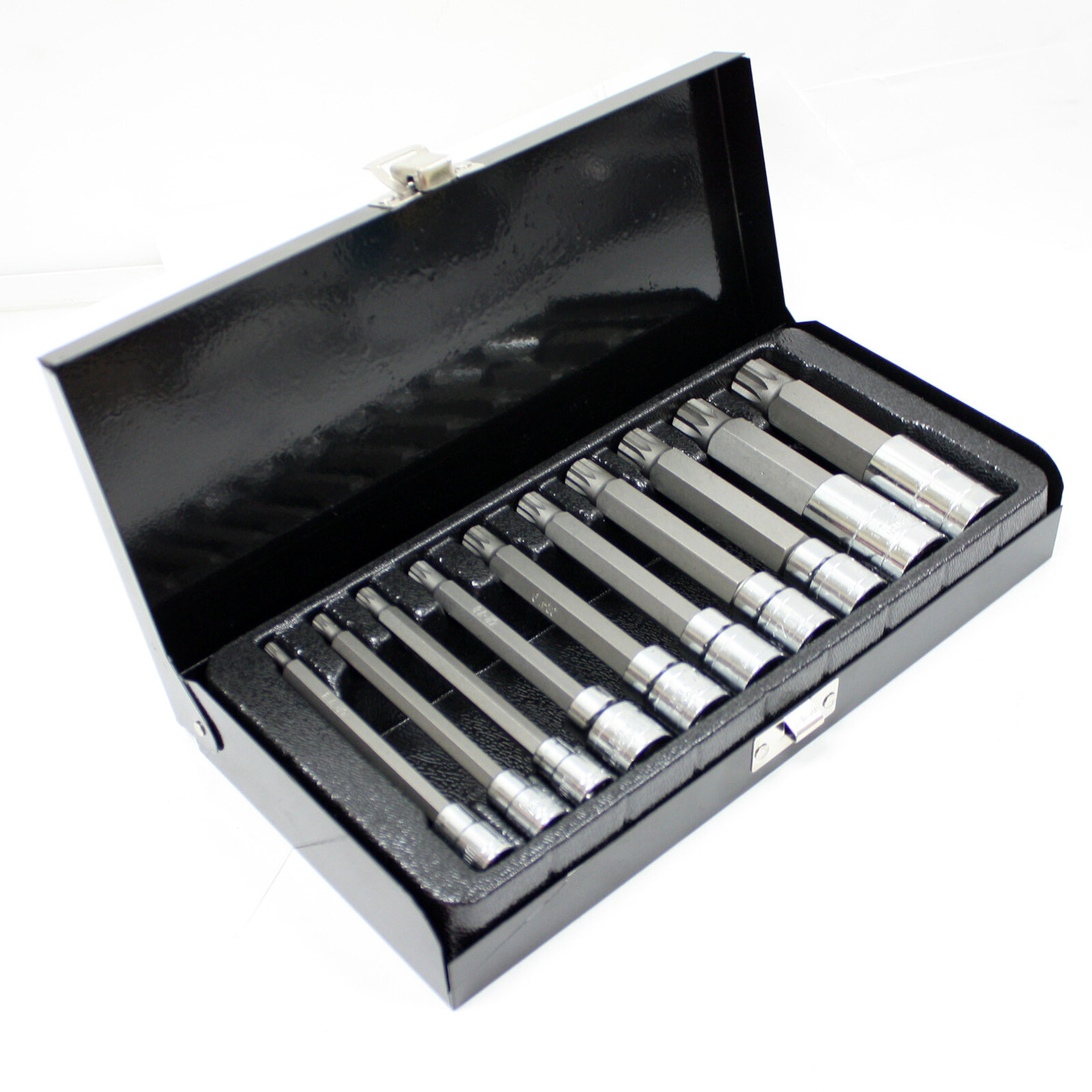 10 pc XZN Triple Square LONG Spline Socket Bit Set