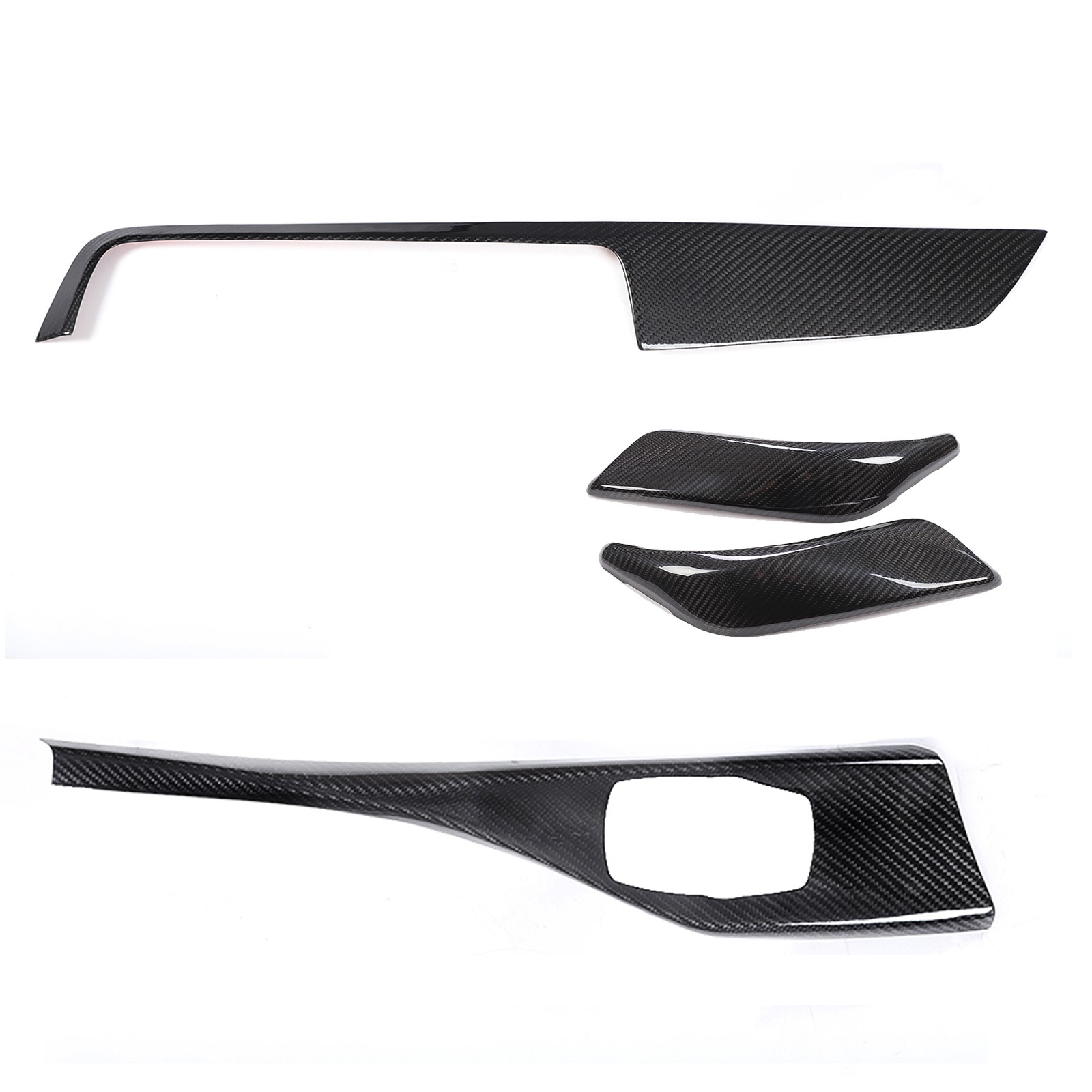4pcs Real Carbon Fiber Interior Trim cover Set Fits BMW M240i M2 F22 2017-2019