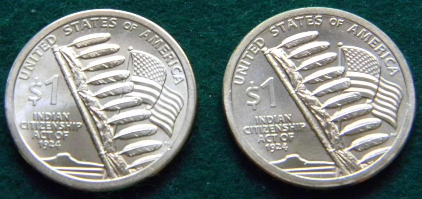 2024 P&D NATIVE AMERICAN INDIAN CITIZENSHIP DOLLAR COINS UNCIRCULATED [2 COINS]
