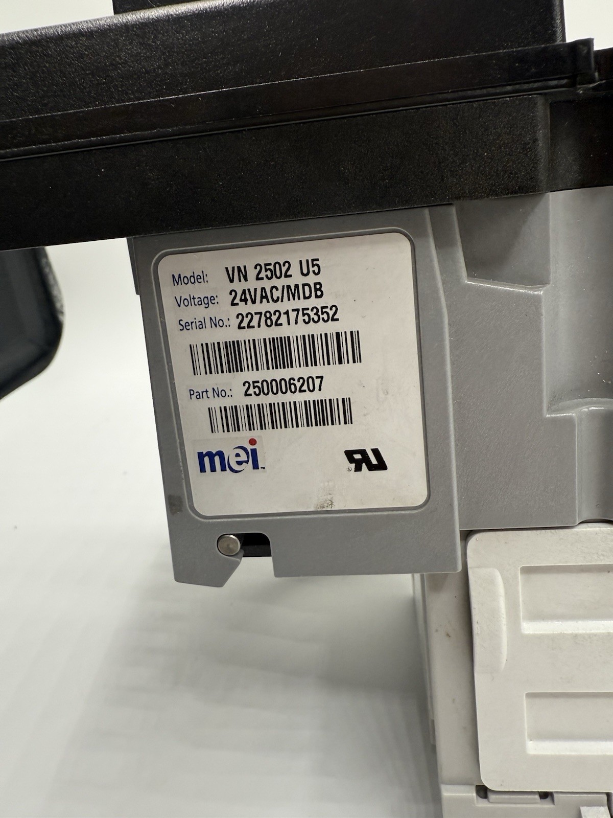 MEI Series 2000 Bill Acceptor. Not Tested