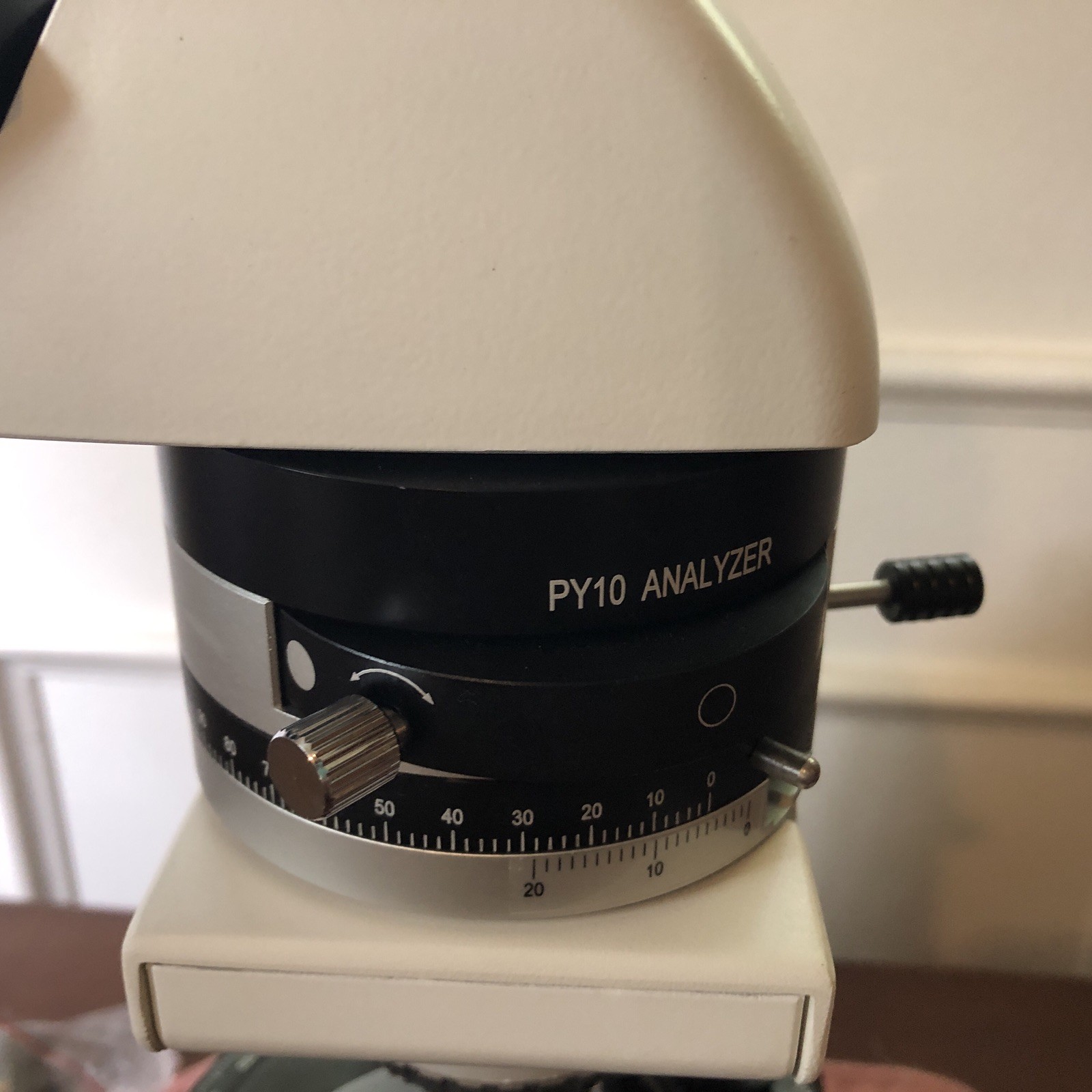 Simtrum Polarizing Microscope 203i Trinocular Camera/Bertrand/4-10-40-60 Extras!