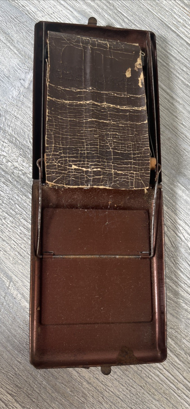 Vintage 50's P Tin Cigarette Roller "A Perfectly Blended Cigarette Tobacco"