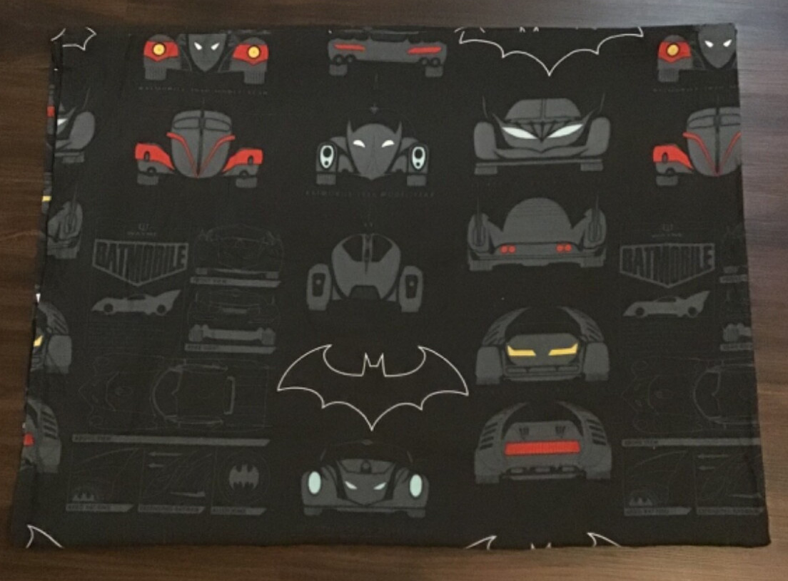Franco Manufacturing Batman Batmobile Through The Years flat twin bed sheet