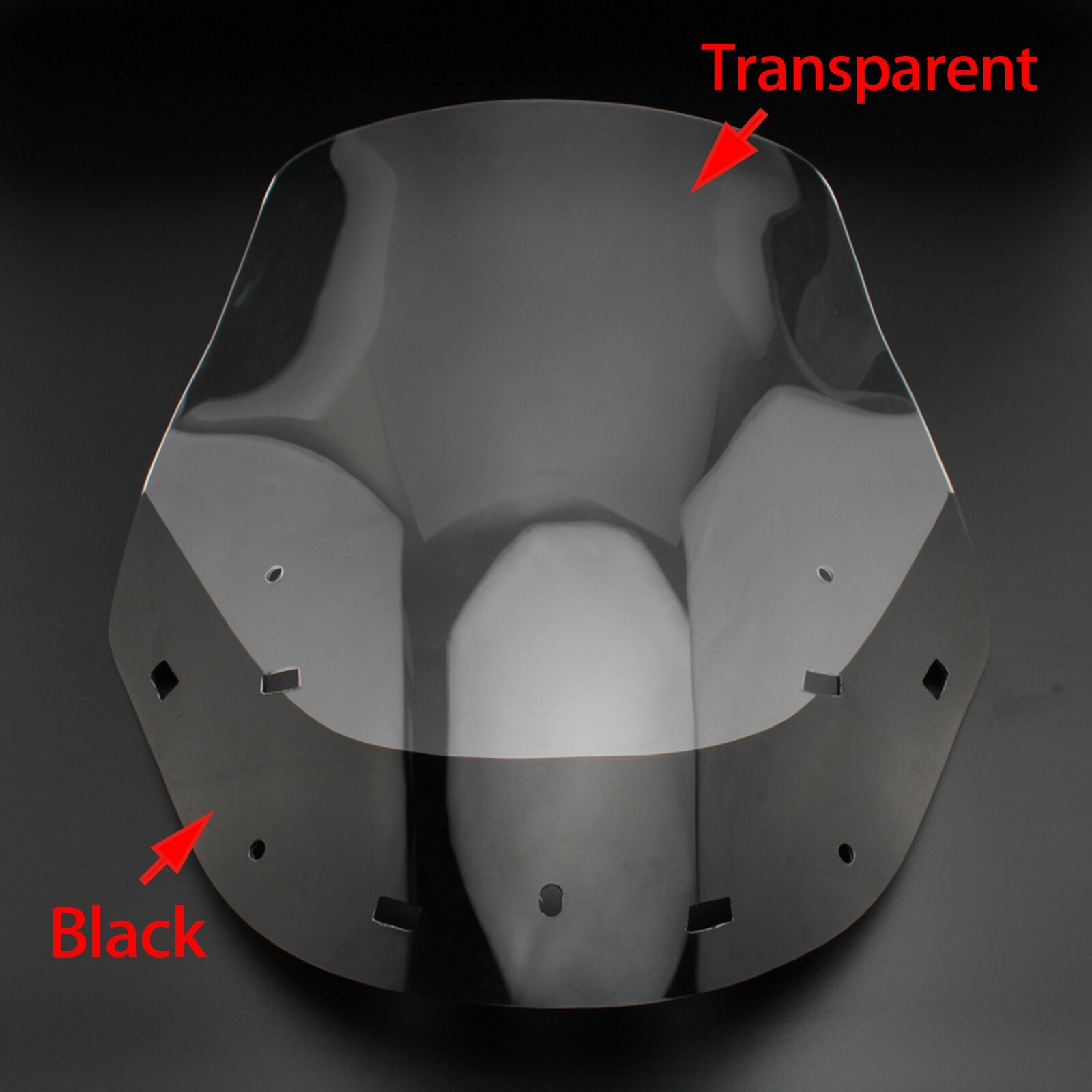 1×Windshield Screen Double Bubble For SUZUKI BURGMAN 650 2006-2012 Black&Clear