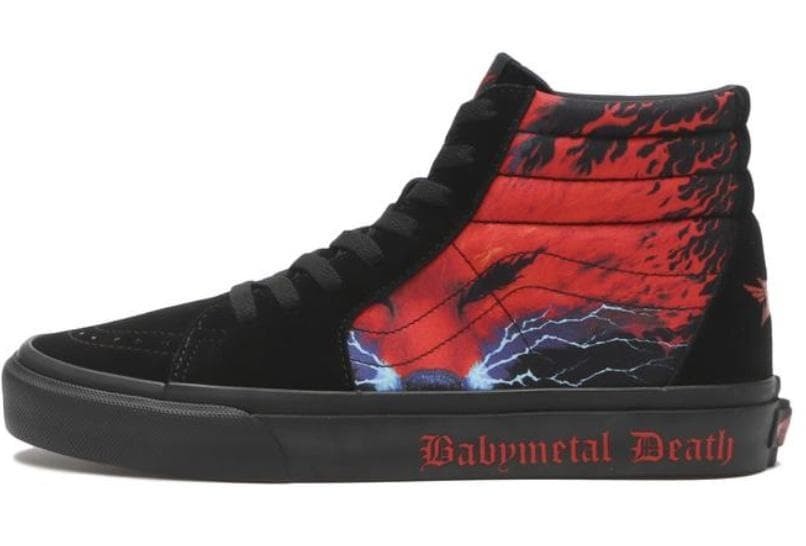 VANS × BABYMETAL SK8-HI Black/Red Japan Exclusive