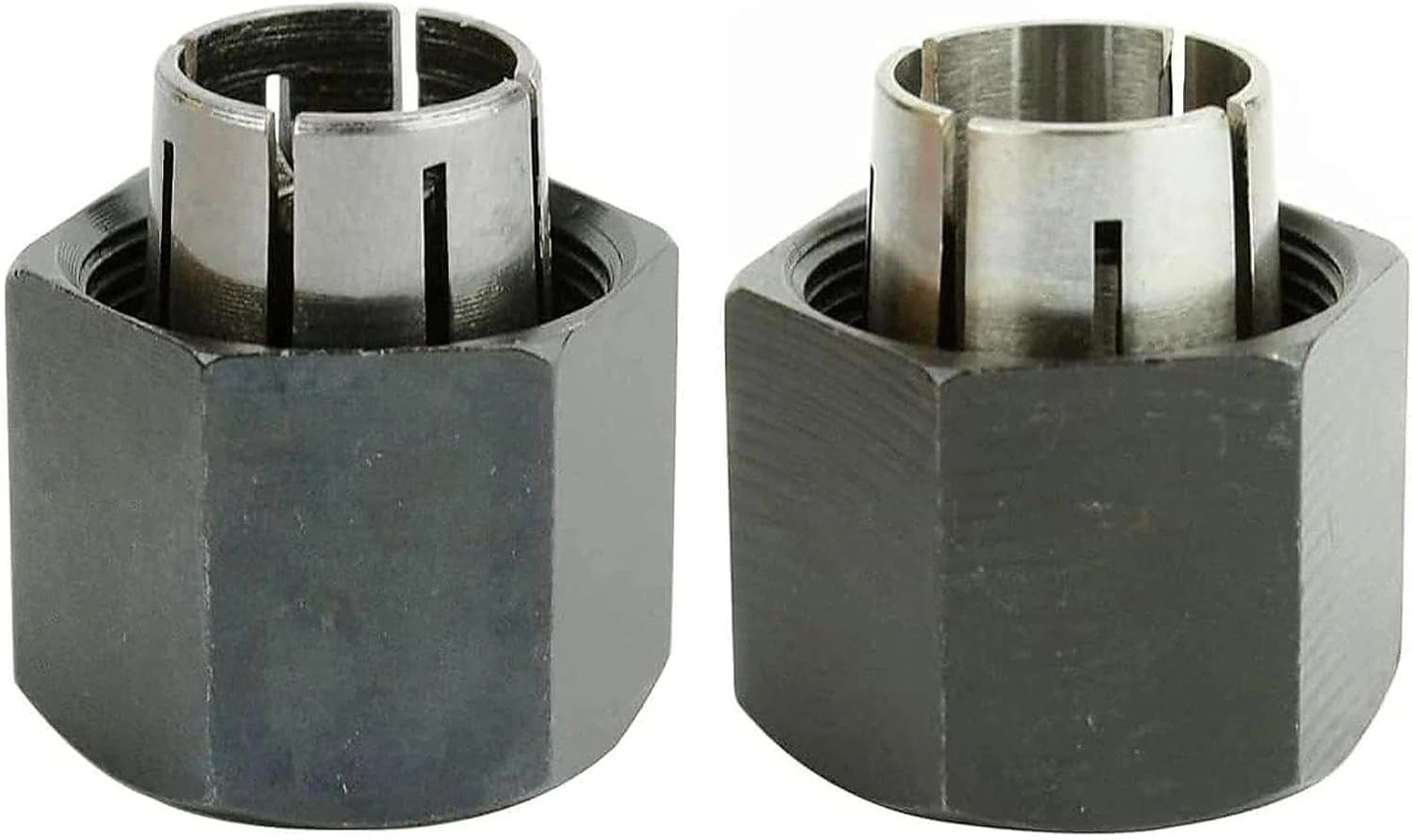 Versatile 1/4" & 1/2" Router Collet Set for Dewalt, Bosch & Hitachi