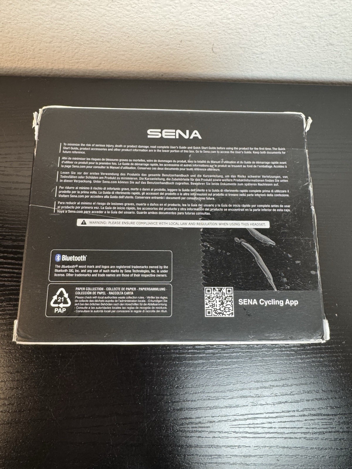 Sena BiKom 20 Bluetooth Cycling Communication System, Lightweight 20g