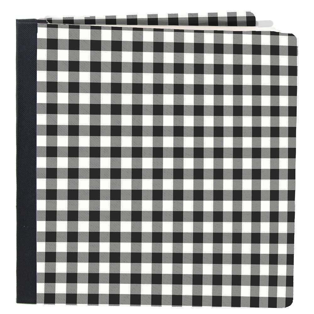 SIMPLE STORIES Black Sn@p Flipbook 6"X8" Buffalo Check