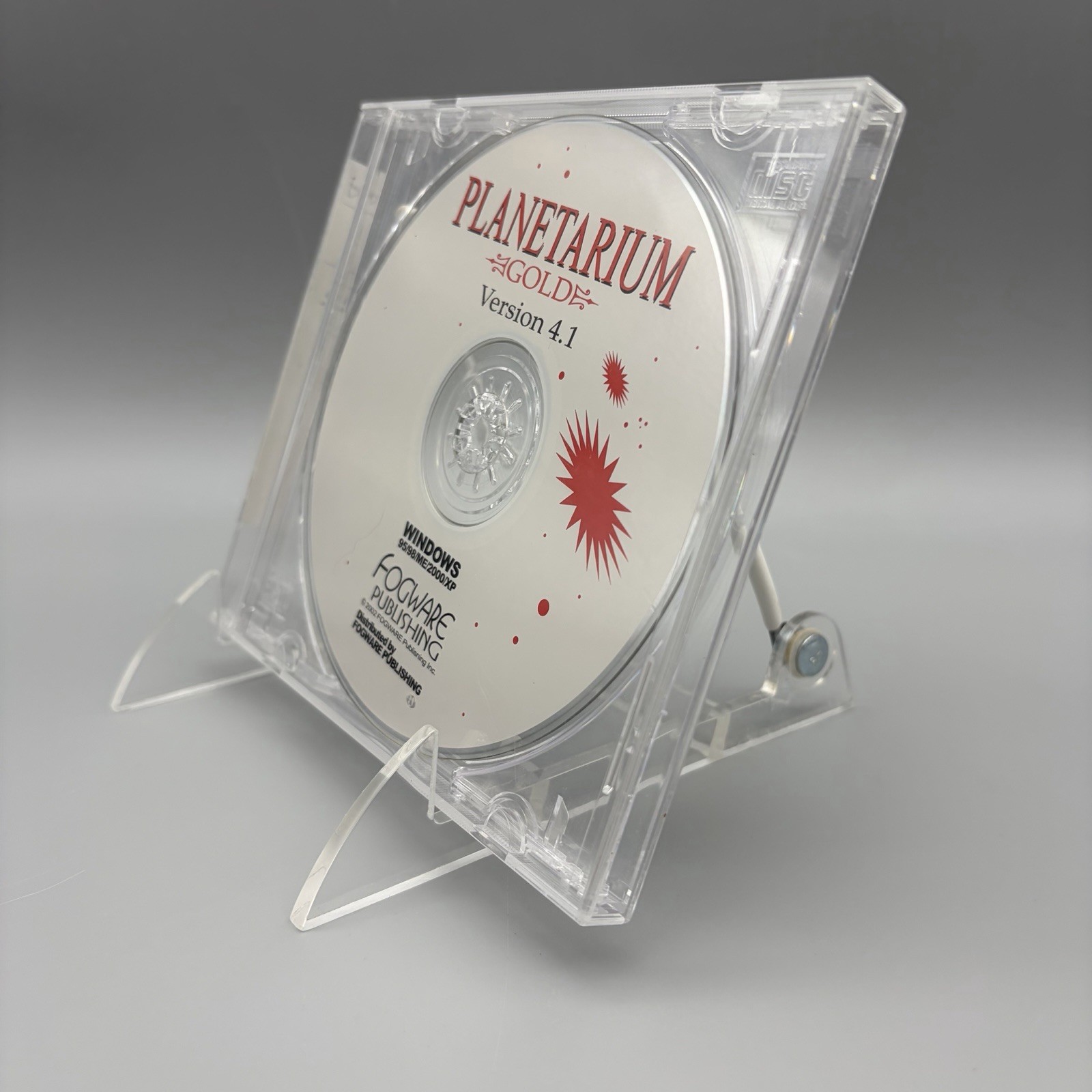 Vintage Planetarium Gold Version 4.1 Software CD 2002 Windows Fogware Publishing
