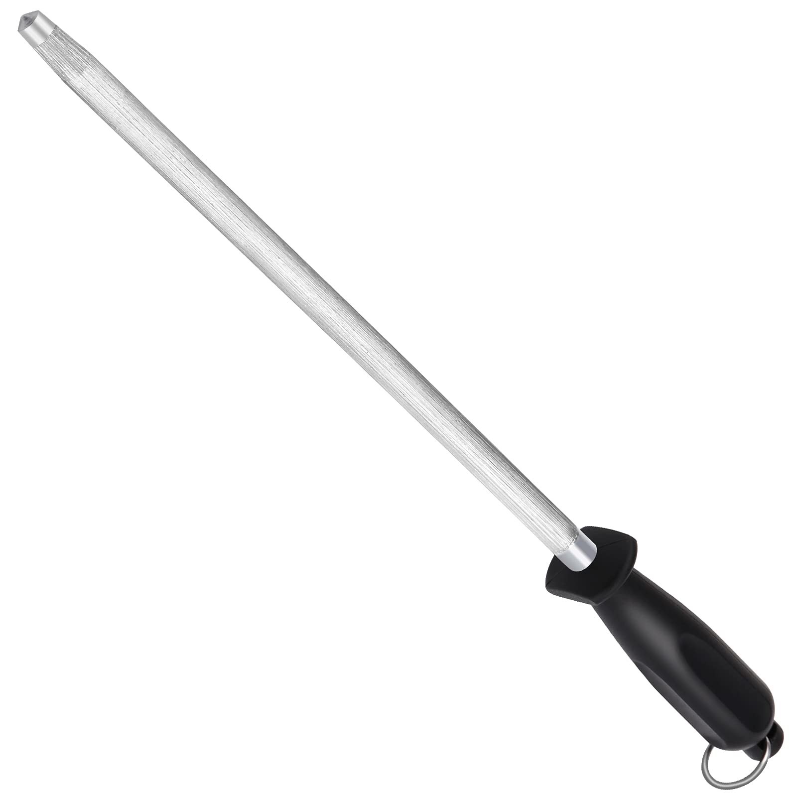 Honing Steel Knife Sharpening Rod 12 Inches, Premium Carbon Steel Knife Sharpene