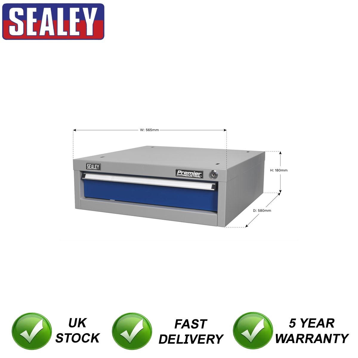 Sealey Premier Industrial� Single Drawer Unit for API Series Workbenches API8