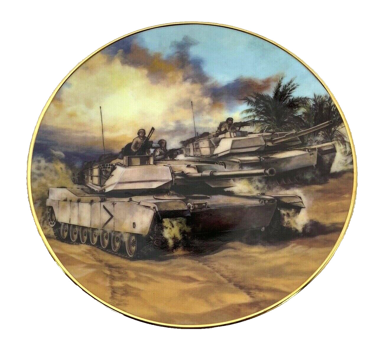 "Tracks Across The Sand" In The Eye Of The Storm Reco Limited Edition Plate