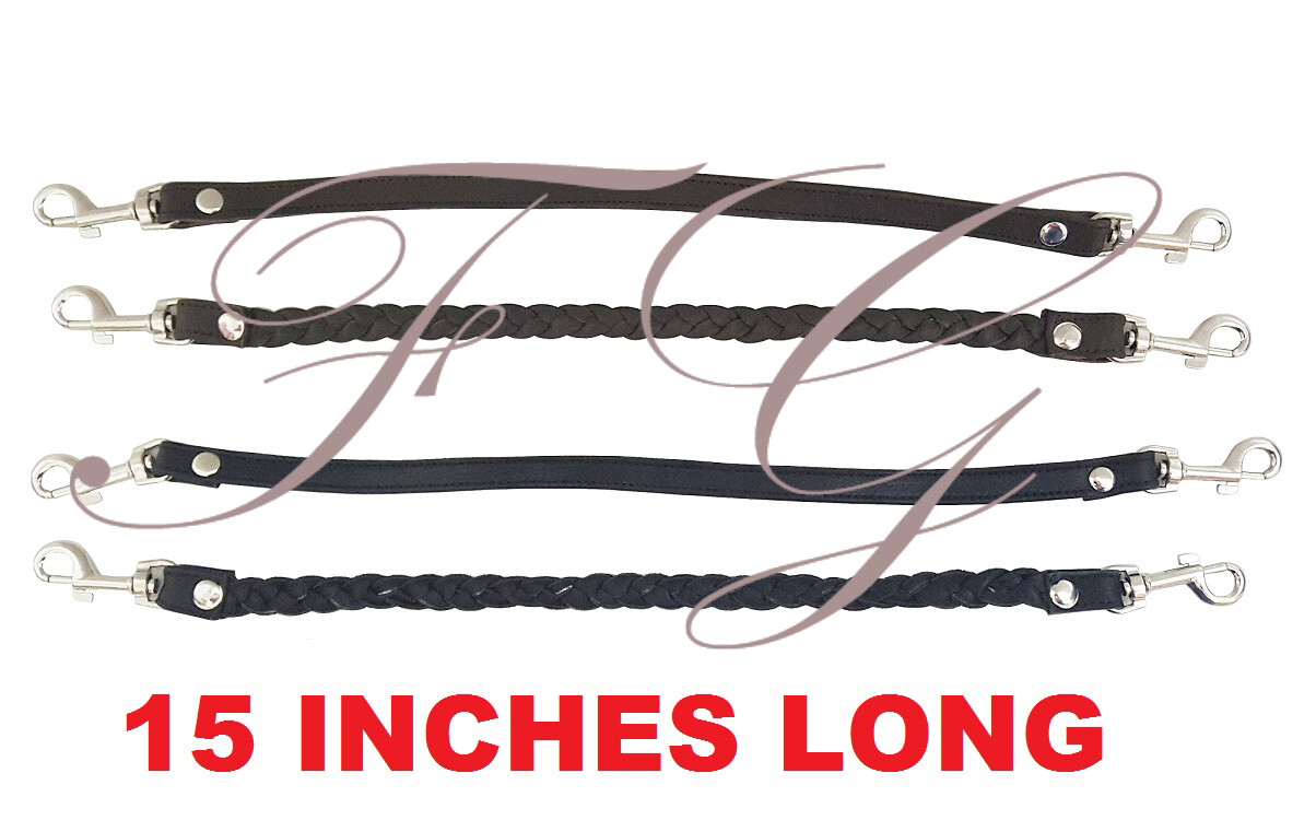 Falconry Glove Quick Release Clip-on Leather Leash Black, Brown