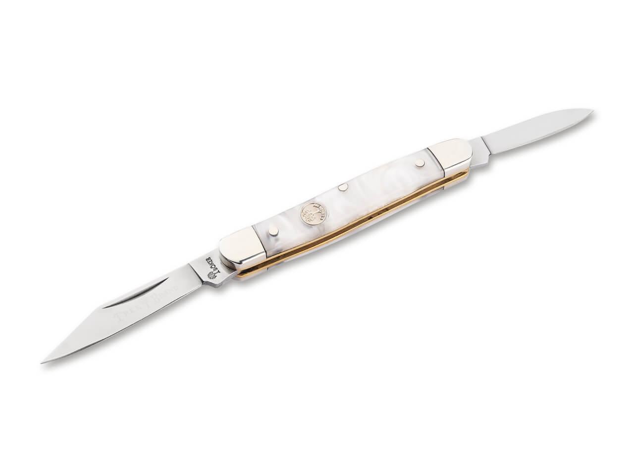 BOKER Treebrand Pen Knife Faux Mother Of Pearl Two-Blade Folding Knife D2 110876