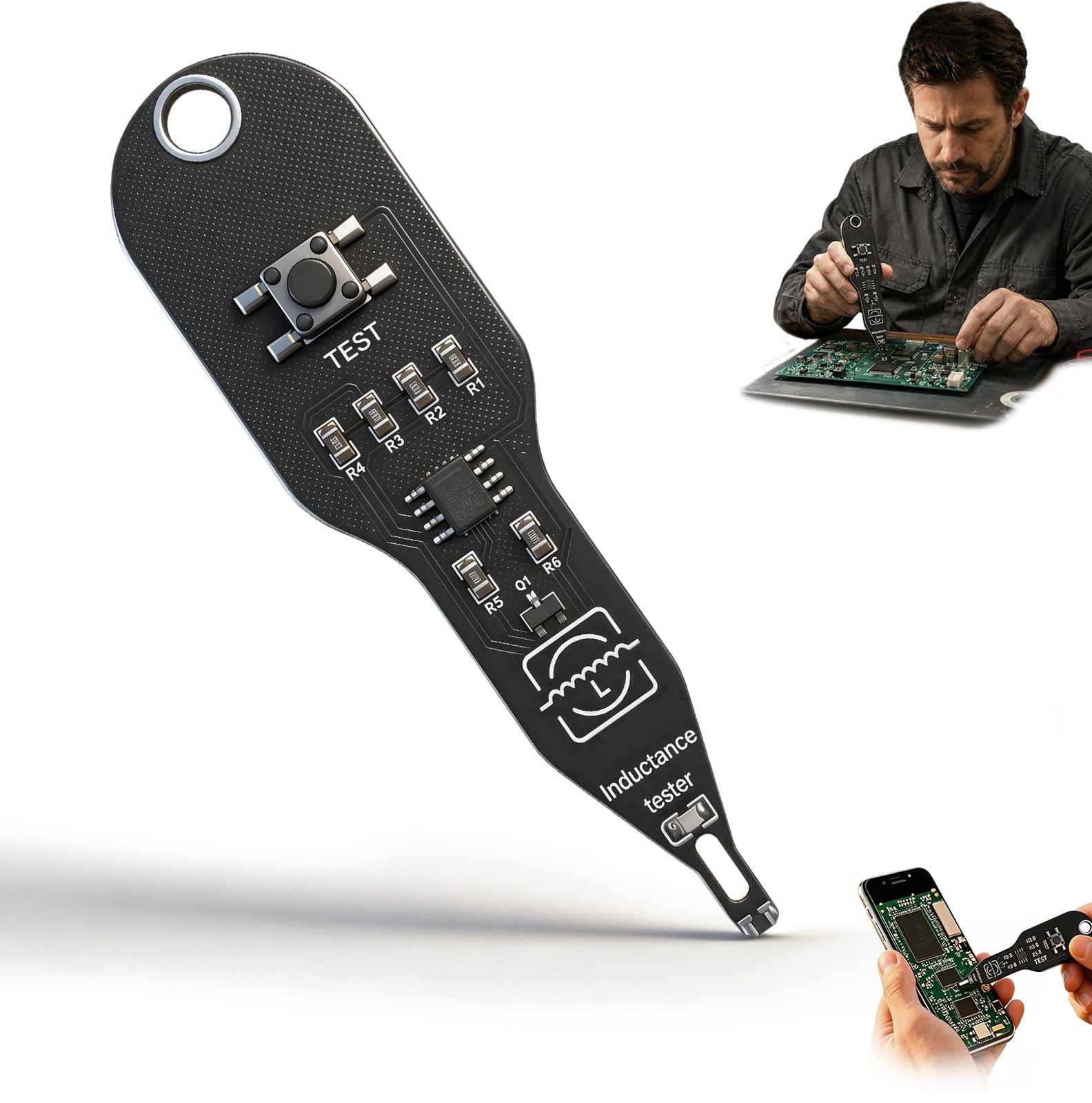 Electronic Circuit Board Tester,Inductance Tester Motherboards Coils Tester,T...
