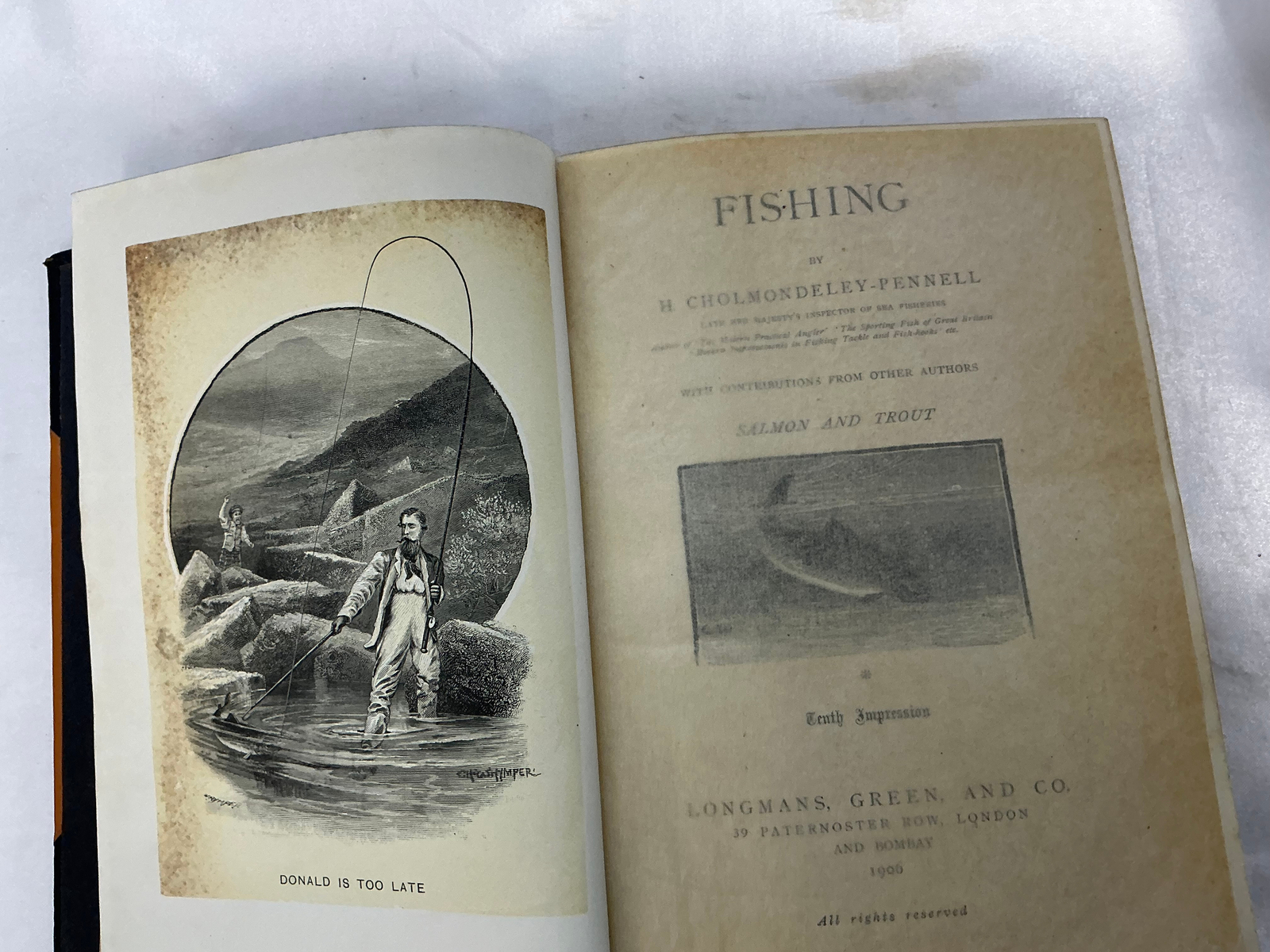The Badminton Library Fishing by H. Cholmondeley-Pennell 9th edition 1906
