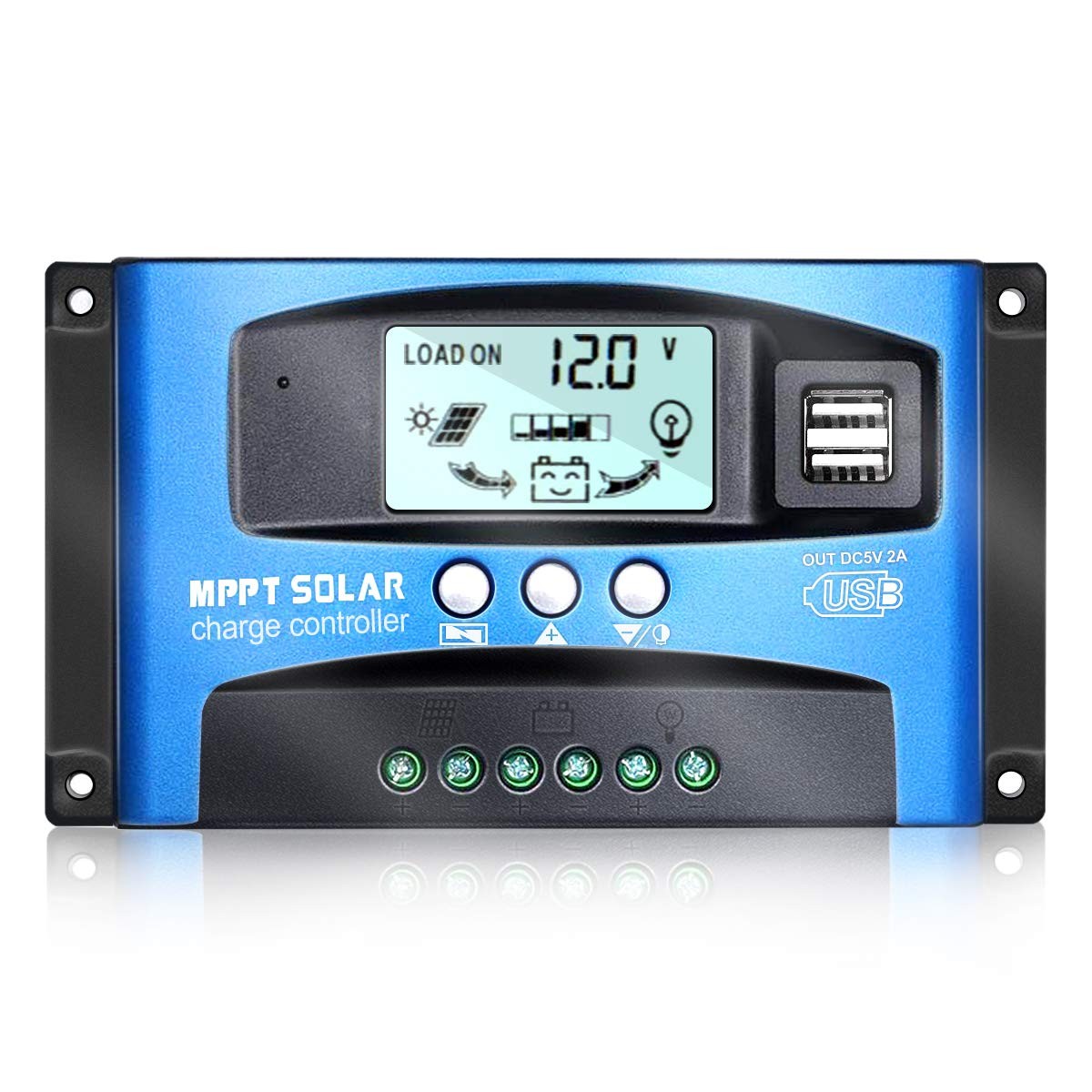 iSunergy MPPT Solar Charge Controller 50A 12V/24V Auto Solar Panel Intelligen...