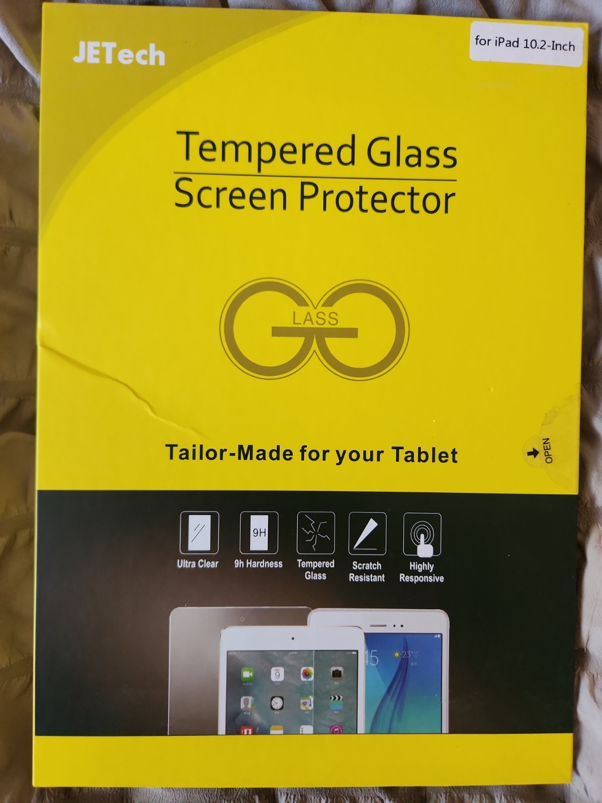 JETech Glass Screen Protector for iPad 10.2-Inch (9th/8th/7th Generation) NEW
