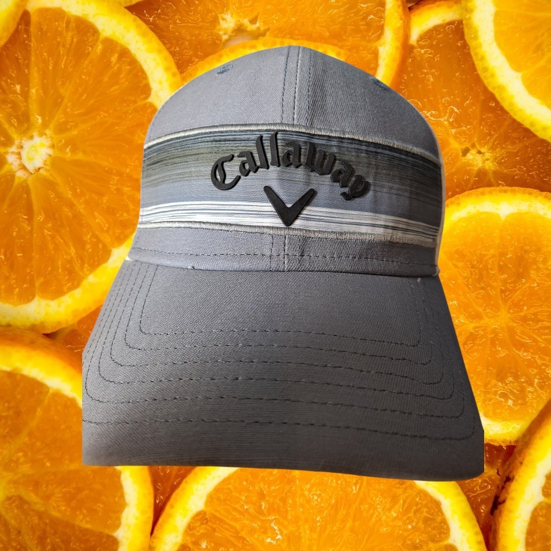Callaway Golf Hat Adjustable Striped Performance Trucker Cap