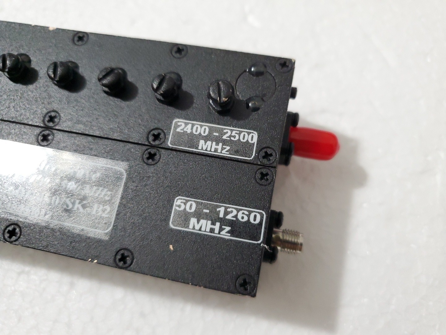 G-Way Microwave Diplexer CD1260/2450/SK-B2, 50-1260 / 2400-2500 MHz SMA Conn.