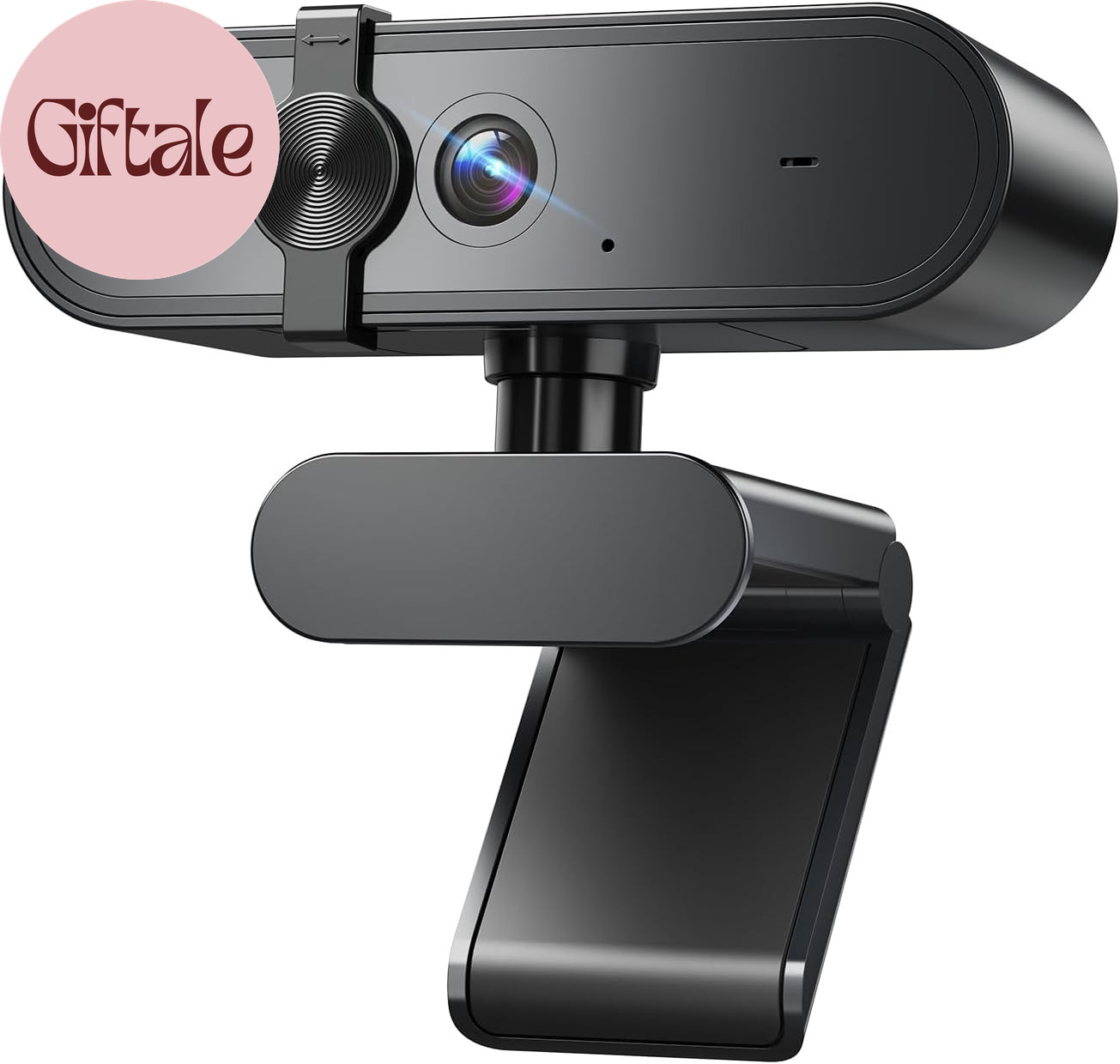 1080P Webcam Computer Camera with Microphone & Wide View - Auto Light Correction
