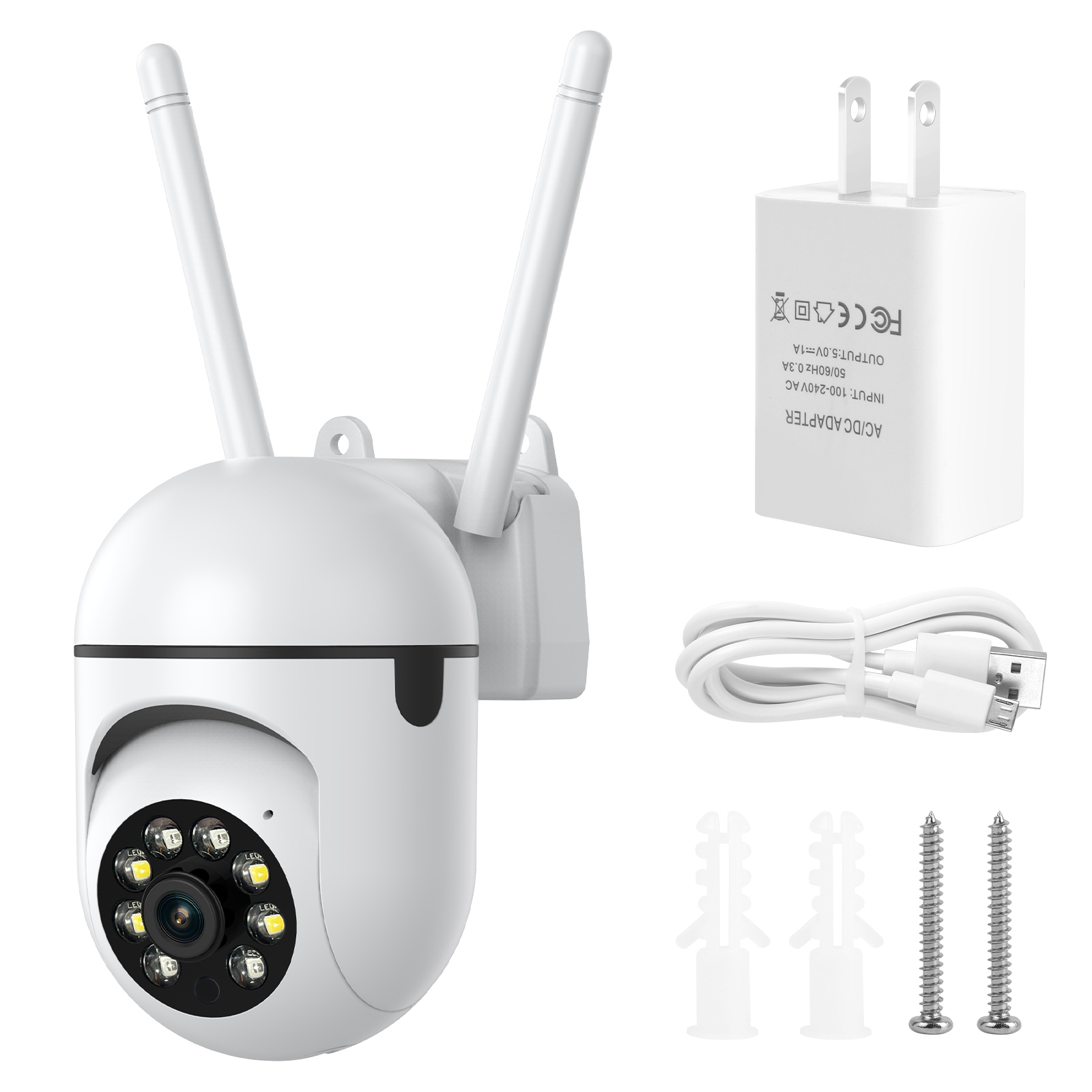 Security Camera System Outdoor Indoor Home Wireless Wifi Night Camera HD Cam-