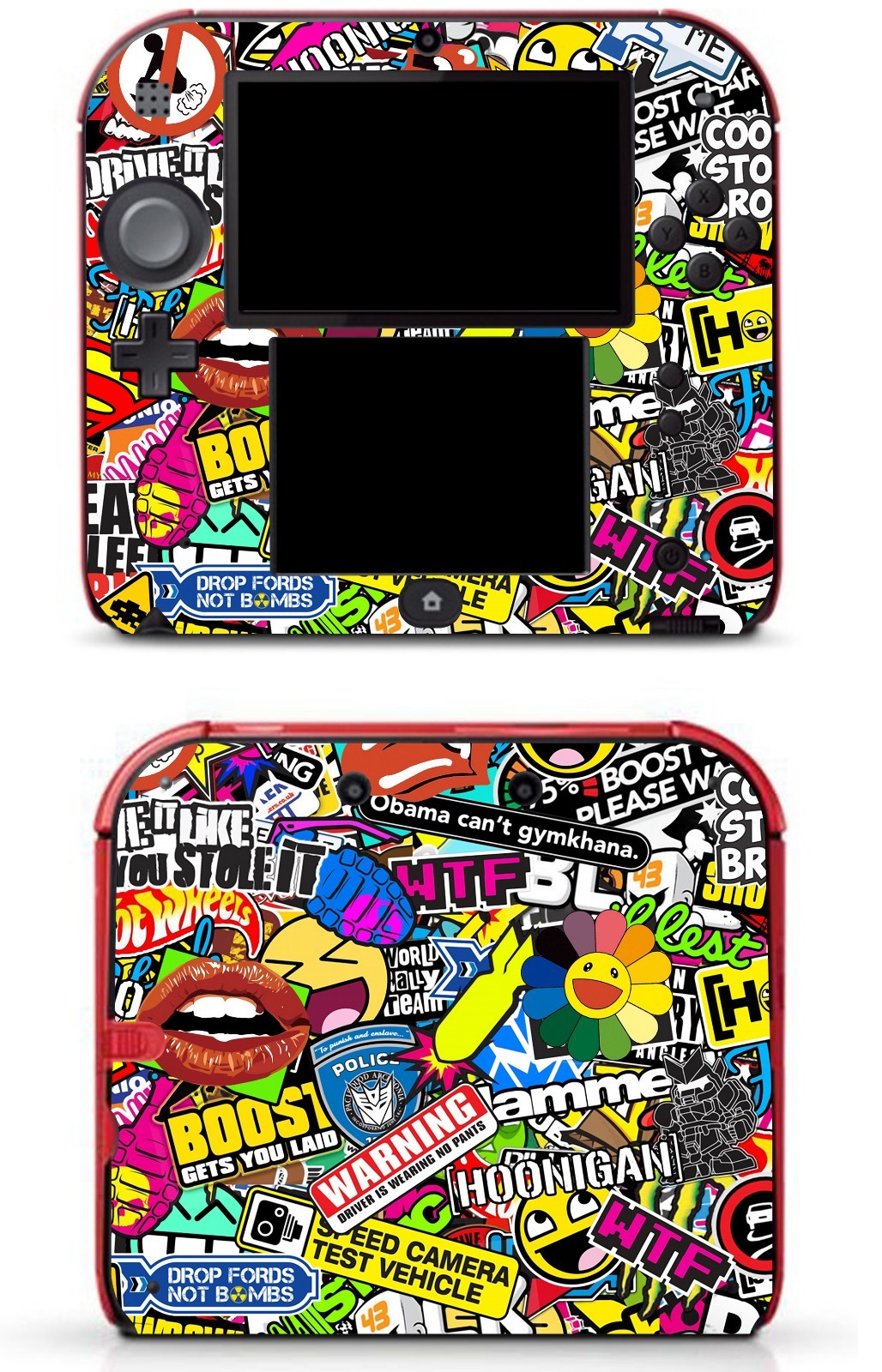 Bombing N262 Vinyl Decal Skin Sticker Protector for Nintendo 2DS