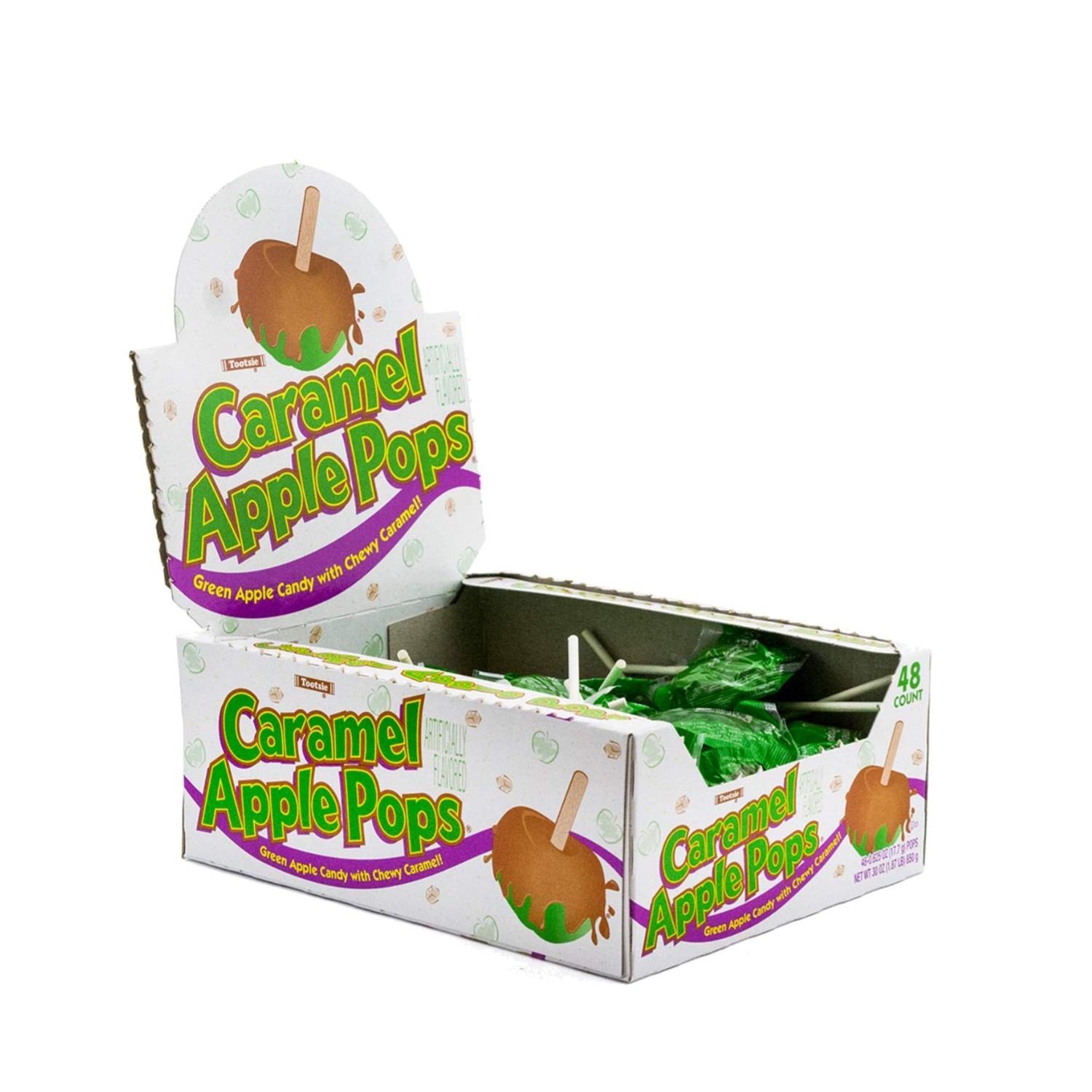 Indulgent Caramel Apple Pops - 48 Count Gourmet Candy, Perfect for All Ages