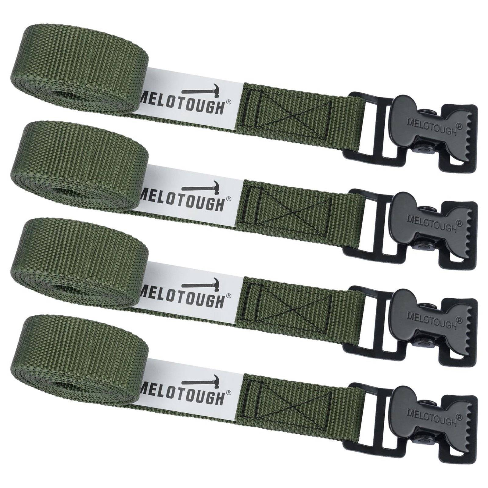 4-Pack 4ft Army Green Tree Stand Straps, Heavy Duty Ratchet & Utility Straps ...