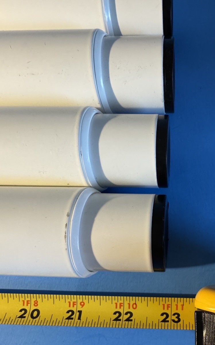 Ikea Olov White Table Legs Adjustable Set Of 4 with plates and hardware.